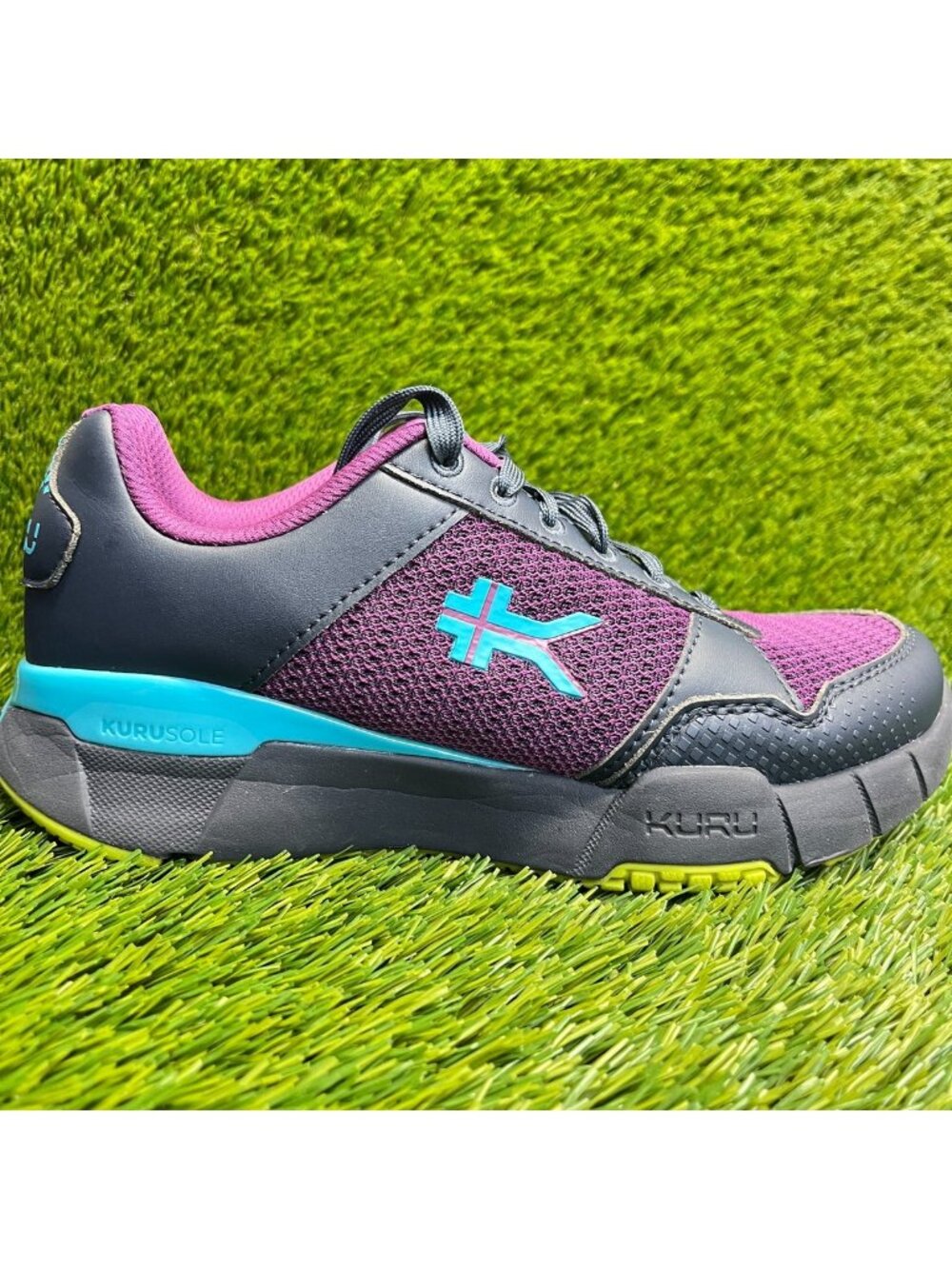 Kuru Quantum 2 Womens Size 7D Purple Blue Athletic Running Walking Shoes Sneaker